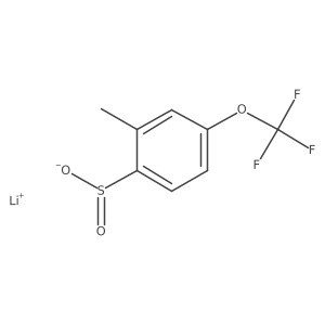 Lithium;2-methyl-4-(trifluoromethoxy)benzenesulfinate Structure