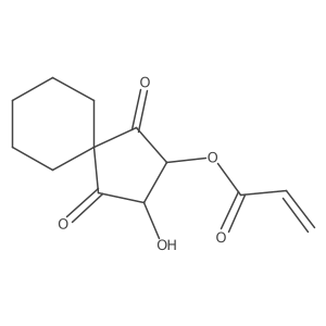 3-Hydroxy-1,4-dioxospiro[4.5]decan-2-yl acrylate Structure