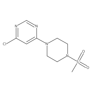 1-(6-Chloropyrimidin-4-yl)-4-mesylpiperazine结构式