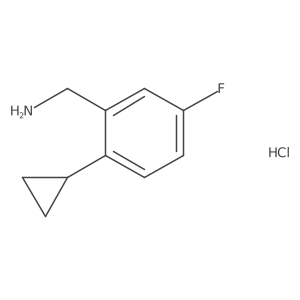 1-(2-Cyclopropyl-5-fluorophenyl)methanamine hydrochloride Structure
