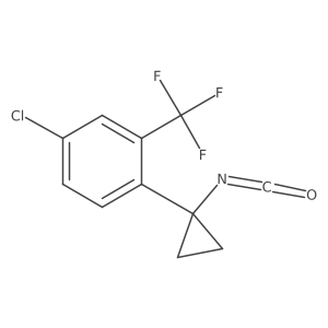 4-Chloro-1-(1-isocyanatocyclopropyl)-2-(trifluoromethyl)benzene Structure