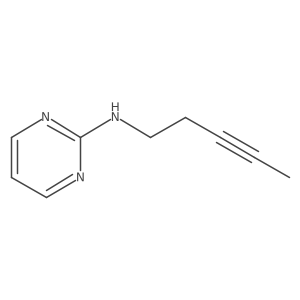 N-3-pentyn-1-yl-2-pyrimidinamine结构式