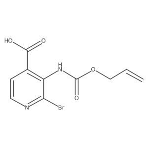 2-Bromo-3-{[(prop-2-en-1-yloxy)carbonyl]amino}pyridine-4-carboxylic acid结构式