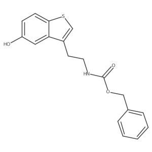 benzyl N-[2-(5-hydroxy-1-benzothiophen-3-yl)ethyl]carbamate Structure