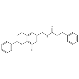 benzyl N-{[4-(benzyloxy)-3-bromo-5-methoxyphenyl]methyl}carbamate Structure