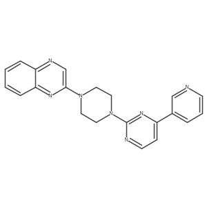 2-{4-[4-(Pyridin-3-yl)pyrimidin-2-yl]piperazin-1-yl}quinoxaline Structure