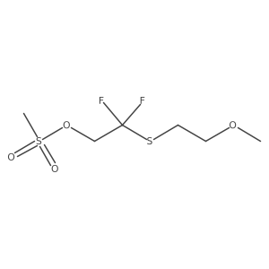 2,2-Difluoro-2-[(2-methoxyethyl)sulfanyl]ethylmethanesulfonate Structure