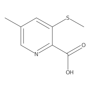 5-Methyl-3-(methylthio)picolinic acid Structure