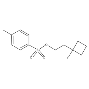 2-(1-Fluorocyclobutyl)ethyl 4-methylbenzene-1-sulfonate结构式