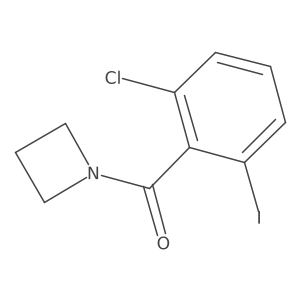 Azetidin-1-yl(2-chloro-6-iodophenyl)methanone Structure
