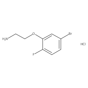 2-(5-Bromo-2-fluorophenoxy)ethan-1-amine hydrochloride结构式