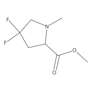 Methyl (S)-4,4-difluoro-1-methylpyrrolidine-2-carboxylate Structure