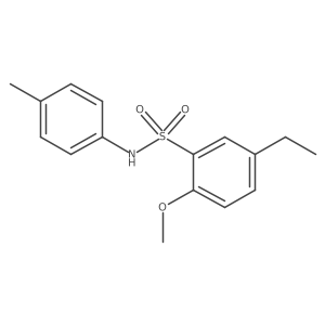 5-ethyl-2-methoxy-N-(4-methylphenyl)benzene-1-sulfonamide Structure