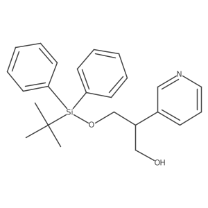 3-((tert-Butyldiphenylsilyl)oxy)-2-(pyridin-3-yl)propan-1-ol结构式