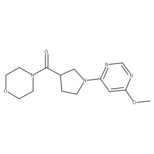 4-[1-(6-Methoxypyrimidin-4-yl)pyrrolidine-3-carbonyl]morpholine Structure