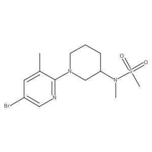 N-[1-(5-bromo-3-methylpyridin-2-yl)piperidin-3-yl]-N-methylmethanesulfonamide结构式