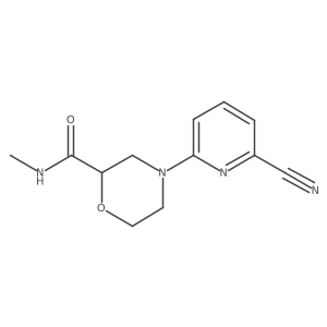 4-(6-cyanopyridin-2-yl)-N-methylmorpholine-2-carboxamide Structure