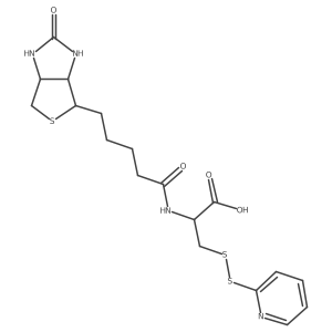 (2R)-2-[5-[(3aS,4S,6aR)-2-oxo-1,3,3a,4,6,6a-hexahydrothieno[3,4-d]imidazol-4-yl]pentanoylamino]-3-(pyridin-2-yldisulfanyl)propanoic acid Structure