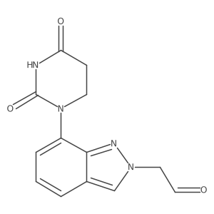 2-[7-(2,4-dioxo-1,3-diazinan-1-yl)-2H-indazol-2-yl]acetaldehyde Structure