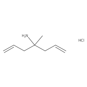 1-Allyl-1-methyl-but-3-enylamine hydrochloride Structure