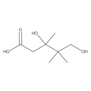 3,5-Dihydroxy-3,4,4-trime-thylvaleric acid结构式