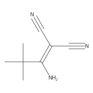 (1-Amino-2,2-dimethylpropylidene)propanedinitrile结构式