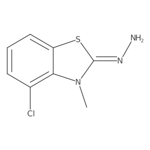 4-Chloro-3-methyl-2(3H)-benzothiazolone hydrazone结构式