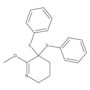 3,4,5,6-Tetrahydro-2-methoxy-3,3-bis(phenylthio)pyridine结构式