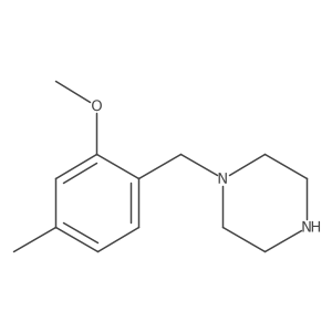1-[(2-Methoxy-4-methylphenyl)methyl]piperazine结构式