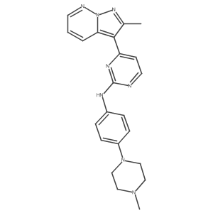 N-(4-(4-methylpiperazin-1-yl)phenyl)-4-(2-methylpyrazolo[1,5-b]pyridazin-3-yl)pyrimidin-2-amine Structure