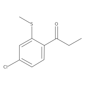 1-(4-Chloro-2-(methylthio)phenyl)propan-1-one Structure