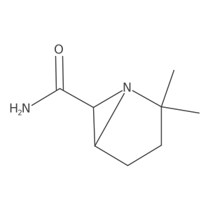 1-Azabicyclo(3.1.0)hexane-6-carboxamide, 2,2-dimethyl-, cis-结构式