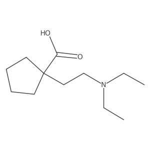 1-[2-(Diethylamino)ethyl]cyclopentane-1-carboxylic acid结构式