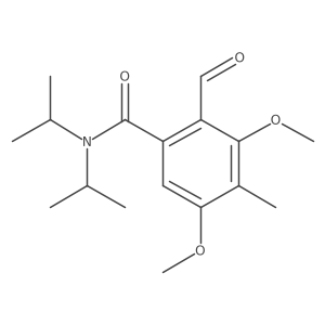 2-Formyl-3,5-dimethoxy-4-methyl-N,N-bis(1-methylethyl)benzamide Structure