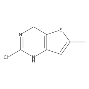 2-Chloro-6-methyl-1,4-dihydrothieno[3,2-d]pyrimidine结构式