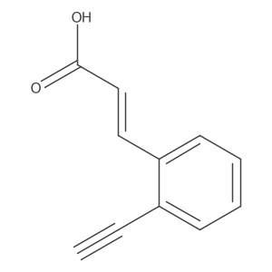 3-(2-Ethynylphenyl)prop-2-enoic acid结构式