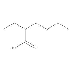 2-[(Ethylsulfanyl)methyl]butanoic acid结构式