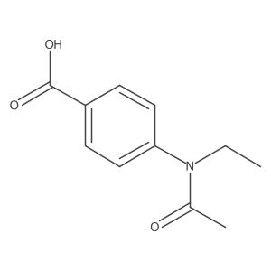 4-(N-ethylacetamido)benzoic acid Structure