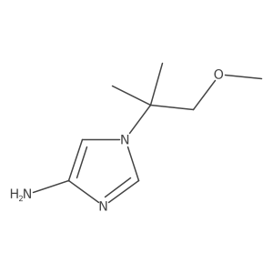 1-(1-Methoxy-2-methylpropan-2-yl)imidazol-4-amine Structure