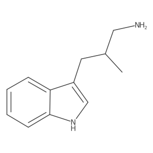 3-(1H-indol-3-yl)-2-methylpropan-1-amine结构式