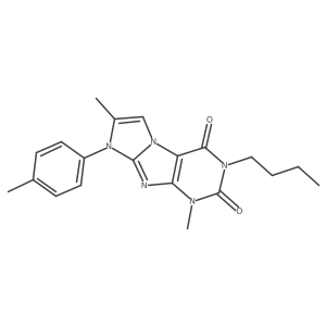 3-butyl-1,7-dimethyl-8-(p-tolyl)-1H-imidazo[2,1-f]purine-2,4(3H,8H)-dione Structure