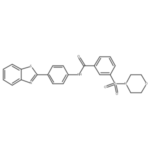 N-[4-(1,3-benzothiazol-2-yl)phenyl]-3-(morpholin-4-ylsulfonyl)benzamide Structure