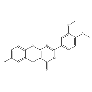 7-bromo-2-(3,4-dimethoxyphenyl)-3H-chromeno[2,3-d]pyrimidin-4(5H)-one结构式