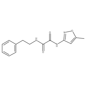N1-(5-methylisoxazol-3-yl)-N2-phenethyloxalamide Structure