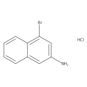 4-Bromonaphthalen-2-amine hydrochloride结构式