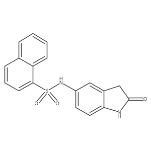 N-(2-oxoindolin-5-yl)naphthalene-1-sulfonamide Structure