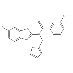 N-(6-fluorobenzo[d]thiazol-2-yl)-N-(furan-2-ylmethyl)-3-(methylthio)benzamide Structure