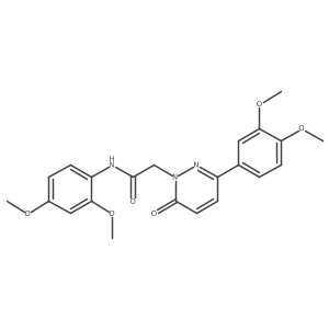 N-(2,4-dimethoxyphenyl)-2-(3-(3,4-dimethoxyphenyl)-6-oxopyridazin-1(6H)-yl)acetamide Structure