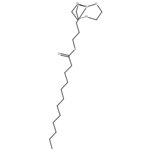 S-[3-(2,8,9-Trioxa-5-aza-1-silabicyclo[3.3.3]undec-1-yl)propyl] dodecanethioate结构式