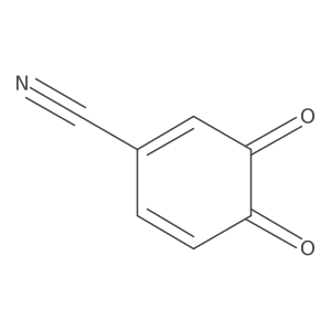 3,4-Dioxo-1,5-cyclohexadiene-1-carbonitrile结构式